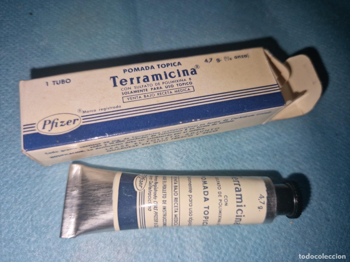 Antig&uuml;edades: Medicamento DE FARMACIA, TERRAMICINA pomada PFIZER