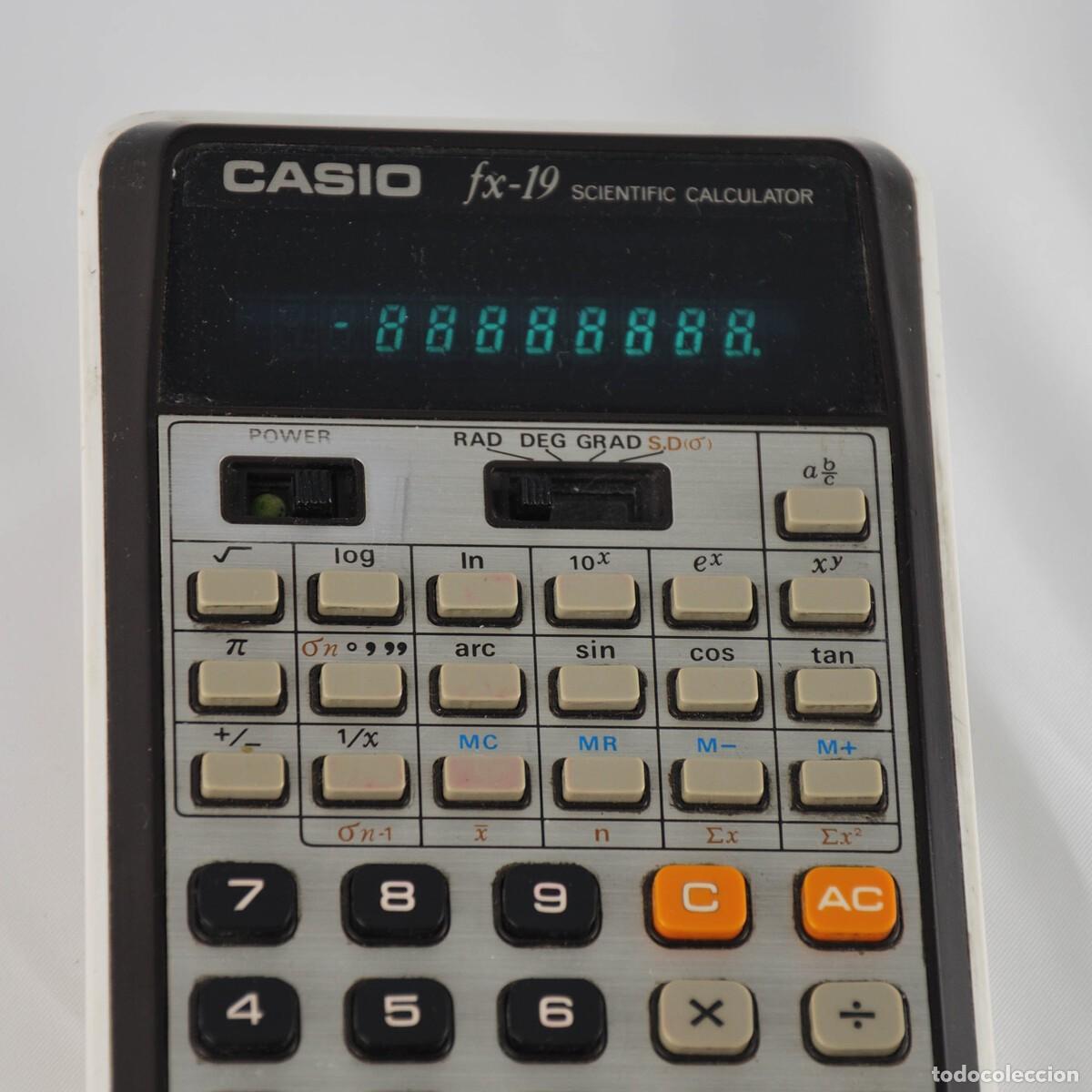 Antig&uuml;edades: Calculadora cient&iacute;fica vintage Casio FX-19 - Foto 4