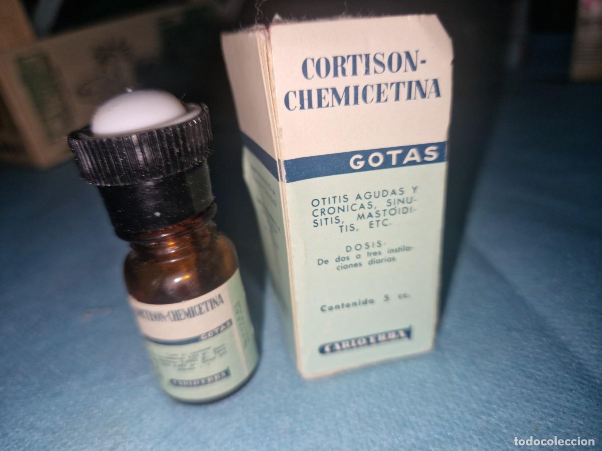 Antig&uuml;edades: MEDICAMENTO -FARMACIA DE CORTISON-CHEMICETINA DE ERBA