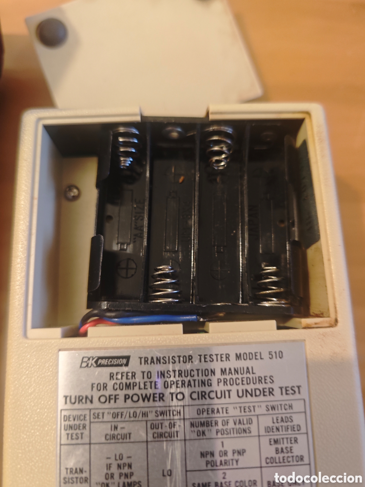 Antig&uuml;edades: Comprobador Transistores Precisi&oacute;n BK 510. - Foto 6