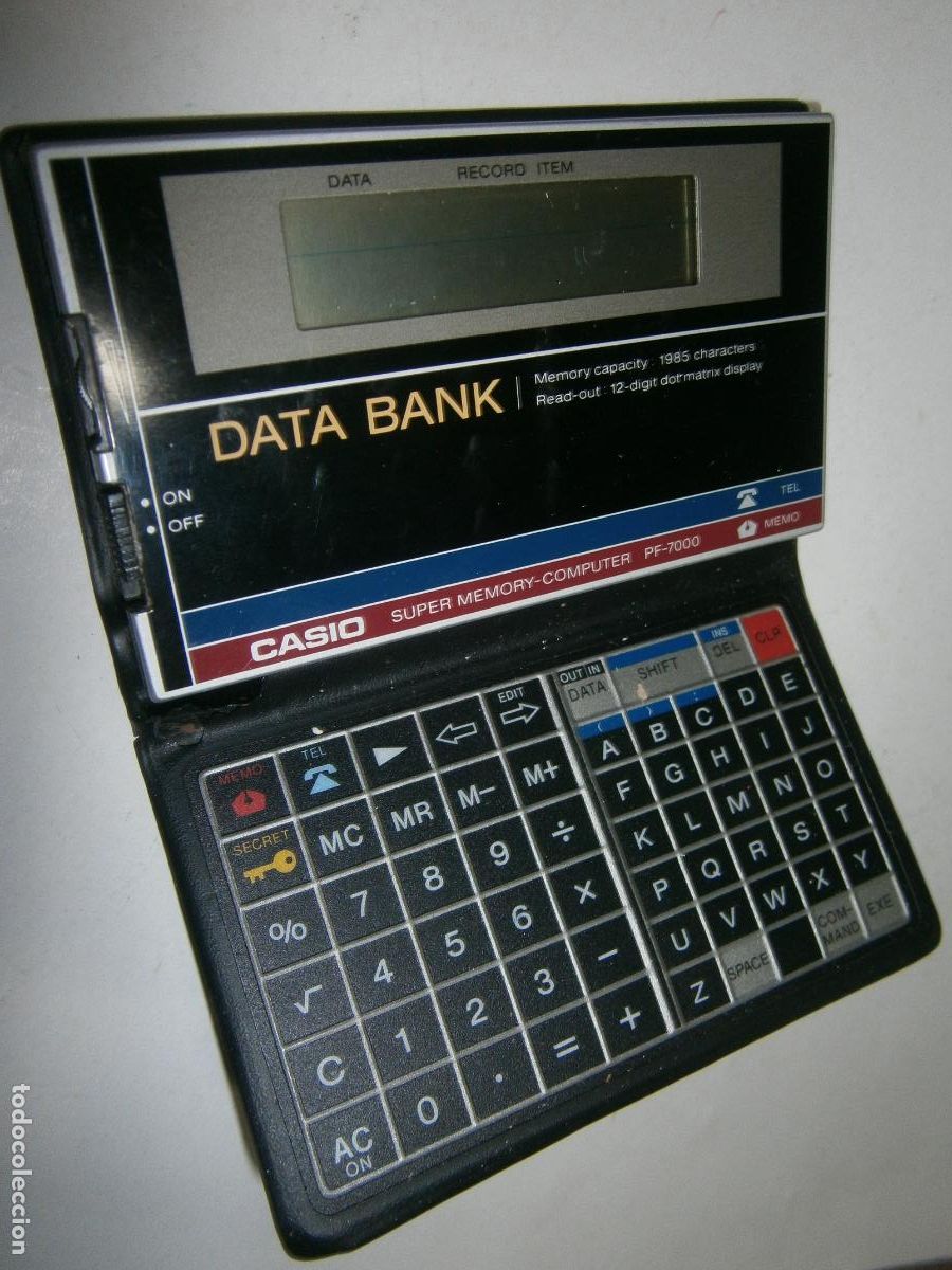 Antig&uuml;edades: ANTIGUA DATA BANK SUPER MEMORY COMPUTER CASIO PF-7000 - Foto 2