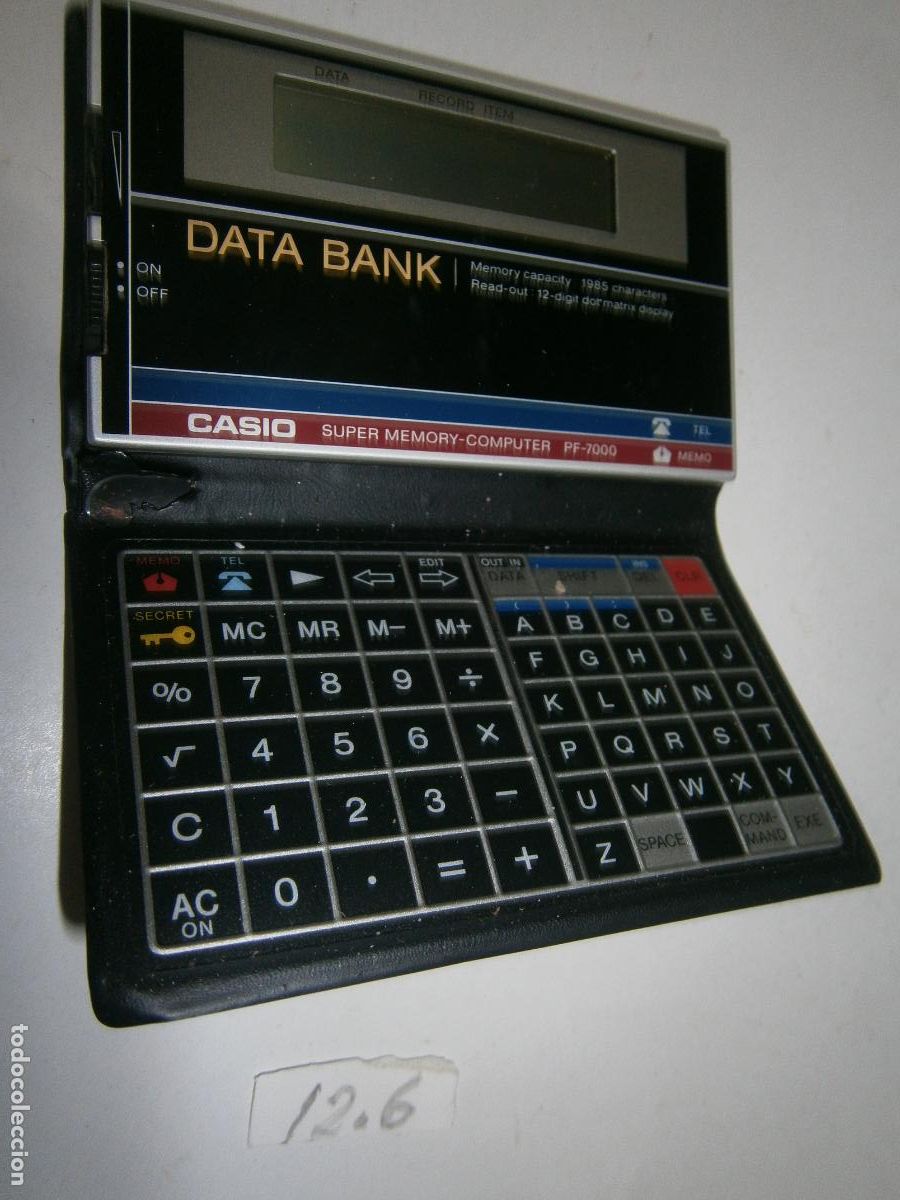 Antig&uuml;edades: ANTIGUA DATA BANK SUPER MEMORY COMPUTER CASIO PF-7000