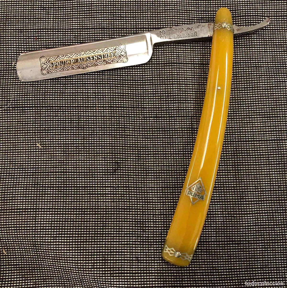 Antig&uuml;edades: NAVAJA DE AFEITAR PUMA SOLINGEN N&ordm; 83 MADE IN GERMANY. PARA PIELES SENSIBLES. SIN ESTUCHE