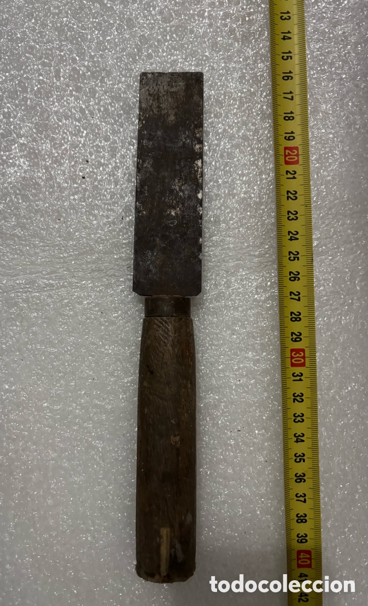 Antig&uuml;edades: Form&oacute;n Ancho mango de madera - Foto 2