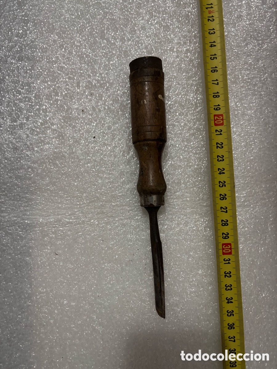 Antig&uuml;edades: Form&oacute;n peque&ntilde;o mango de madera