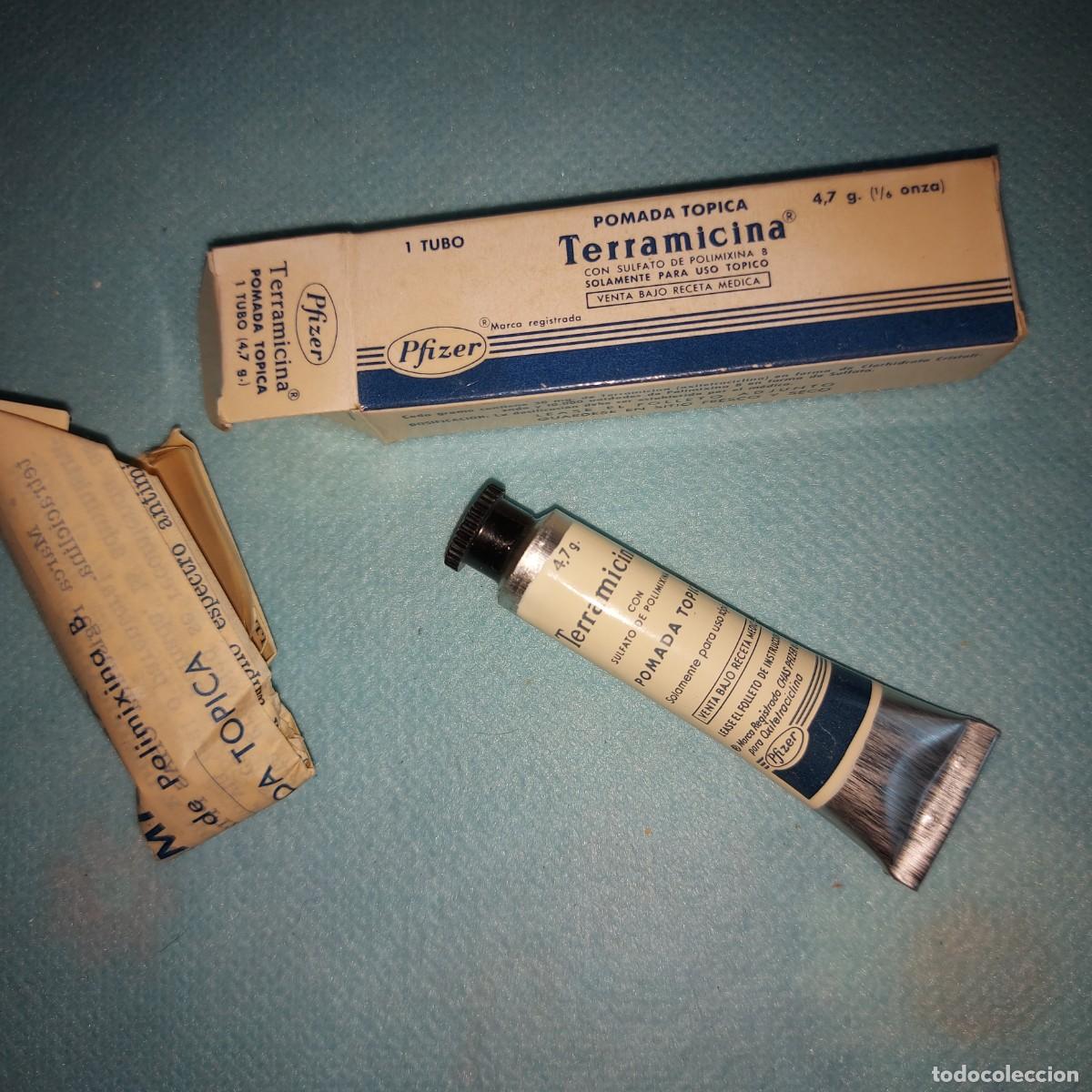 Antig&uuml;edades: Medicamento DE FARMACIA, TERRAMICINA pomada DE PFIZER