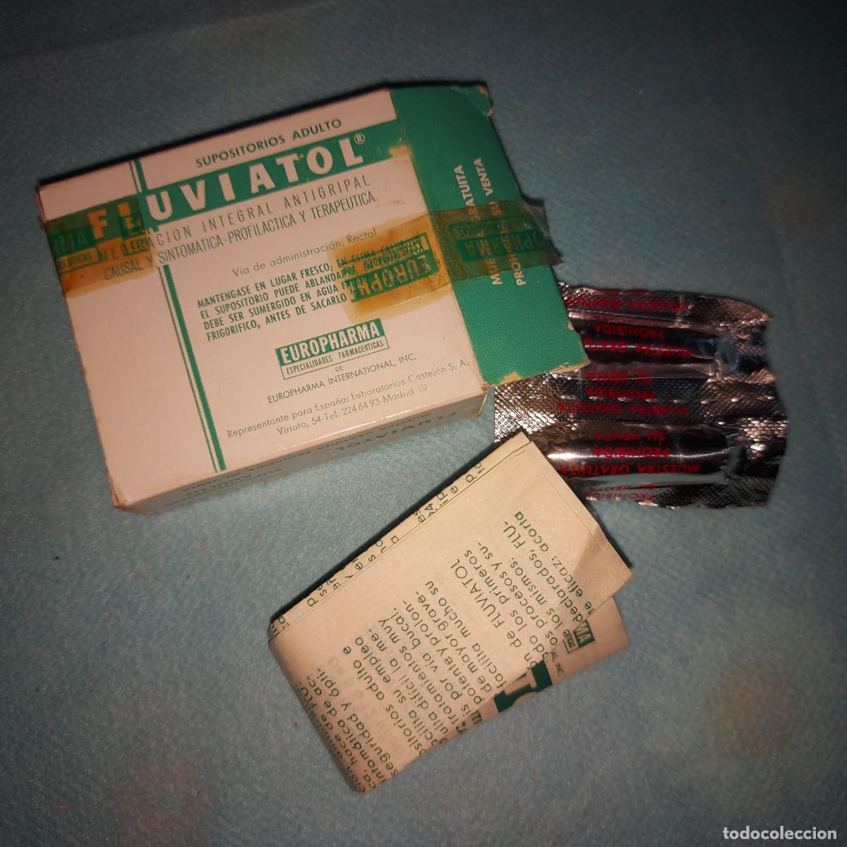 Antig&uuml;edades: ANTIGUO MEDICAMENTO FARMACIA - FLUVIATOL, ANTIGRIPAL