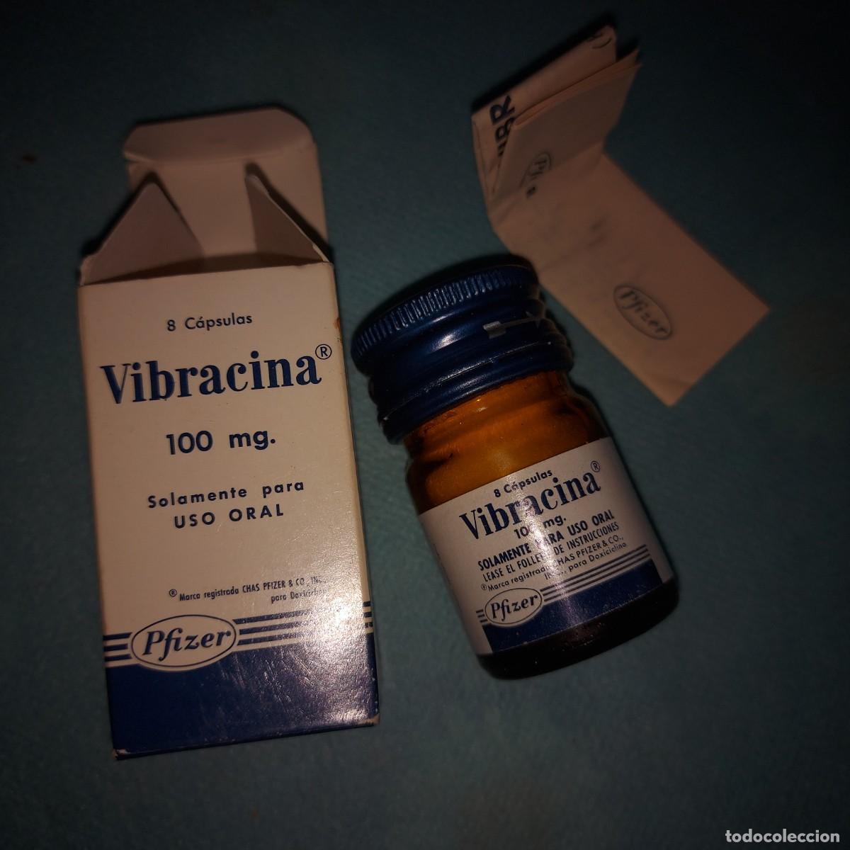 Antig&uuml;edades: Medicamento antiguo de farmacia Vibracina , Pfizer