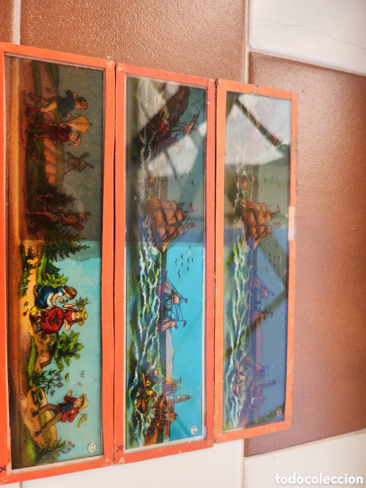 Antig&uuml;edades: 9 cristales linterna magica - Foto 3