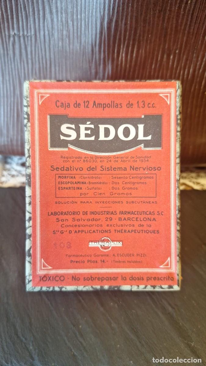 Antig&uuml;edades: Caja de Antiguo Medicamento SEDOL FARMACIA