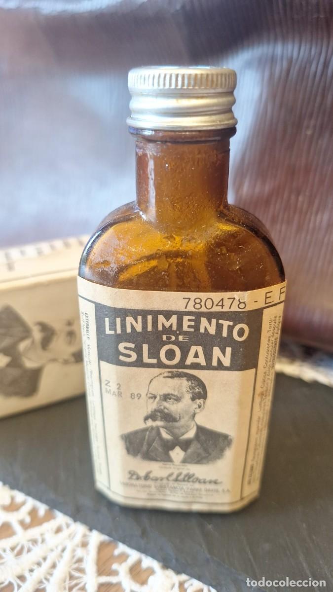 Antig&uuml;edades: Caja de Antiguo Medicamento Linimento SLOAN FARMACIA