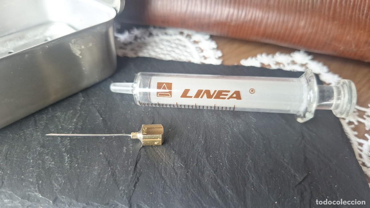 Antig&uuml;edades: Antiguo Estuche de Practicante con Jeringa Linea y Aguja - Foto 5
