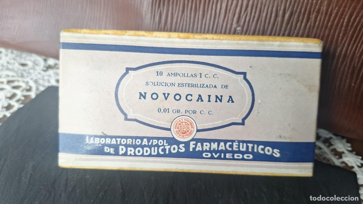Antig&uuml;edades: Muy Antigua Caja de Medicamento Novoca&iacute;na PRECINTADA