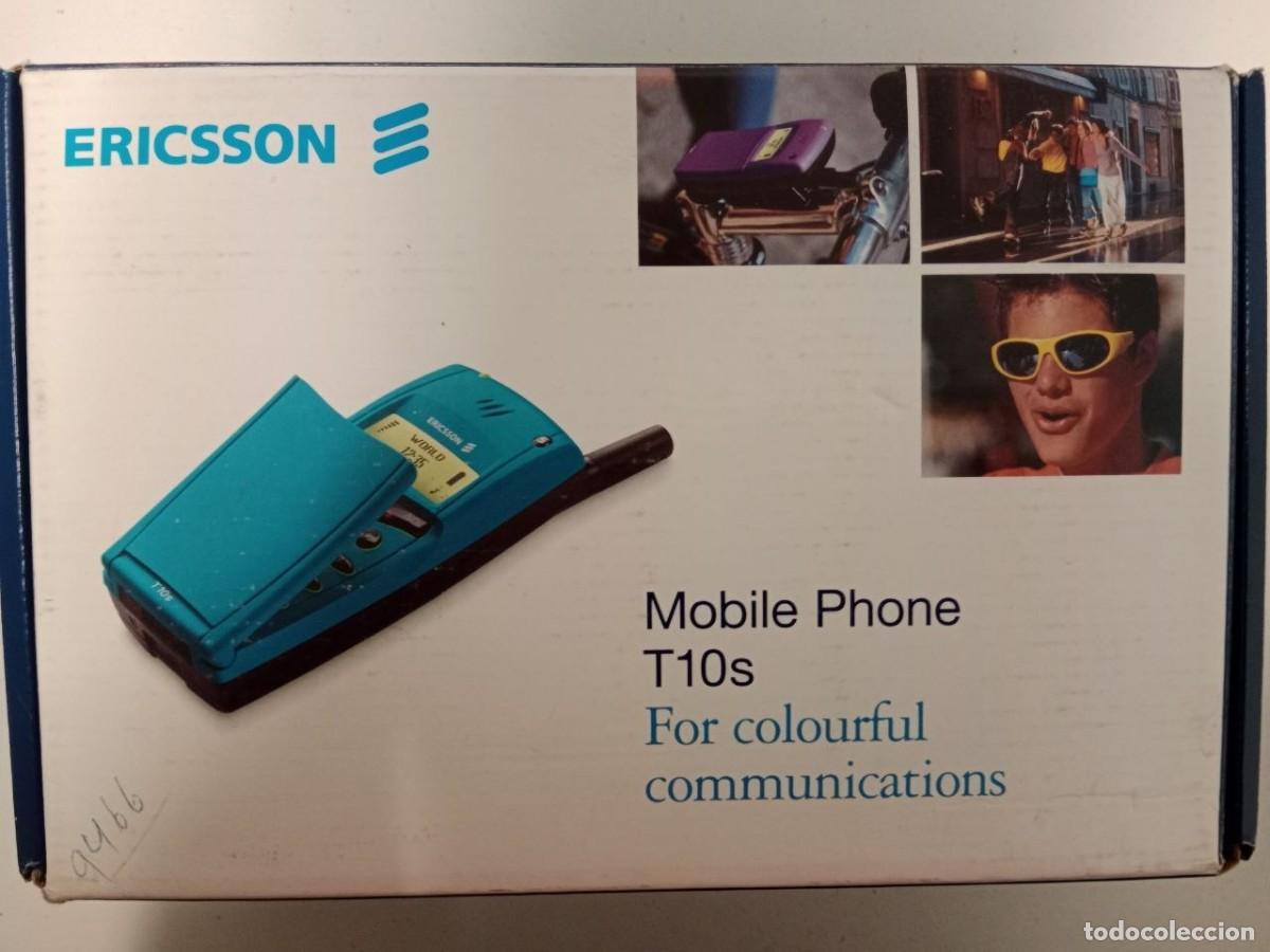Tel&eacute;fonos: Lote Ericsson T10s Azul en Caja Original + Accesorios + 2 Tel&eacute;fonos Donantes Repuesto | Funciona