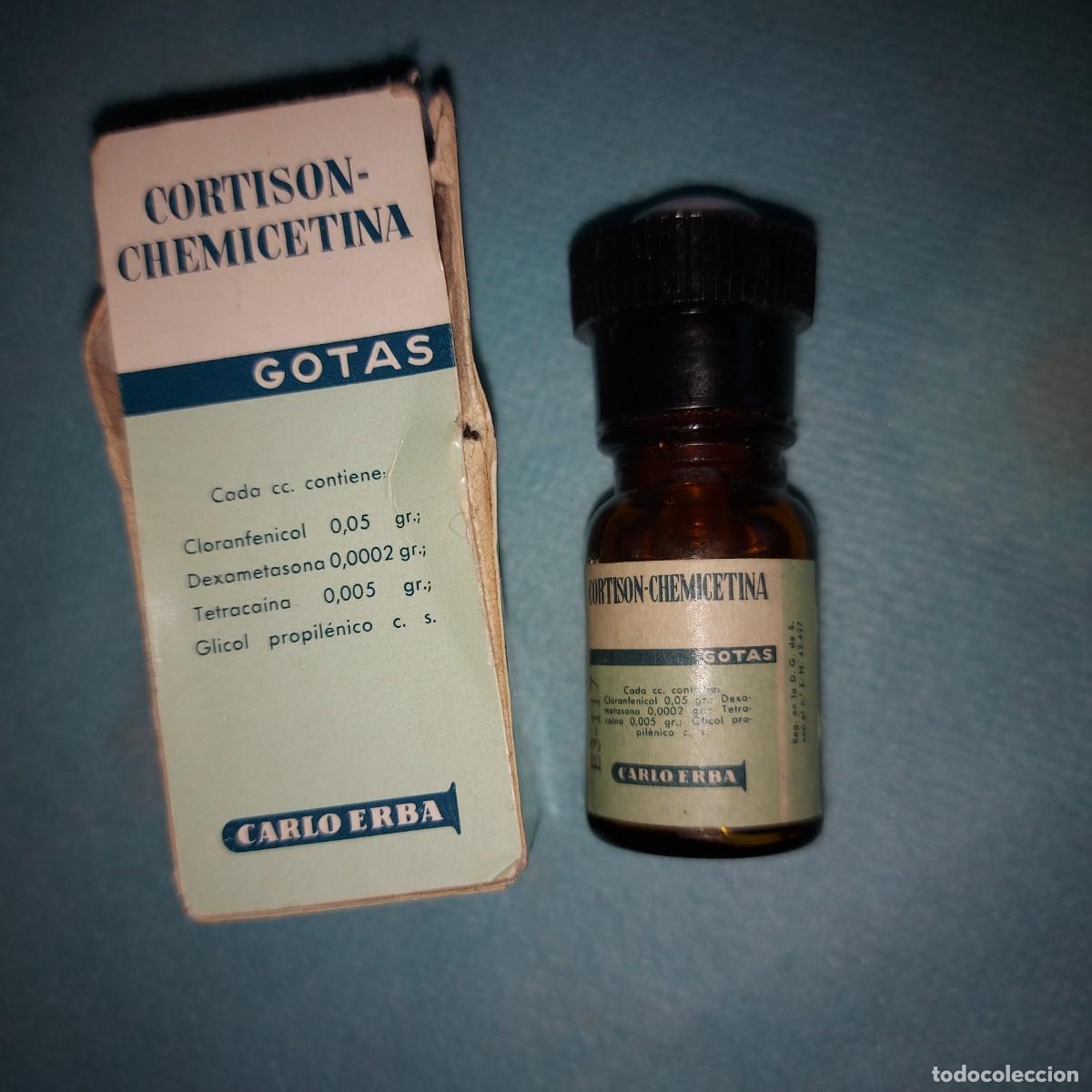 Antig&uuml;edades: MEDICAMENTO ANTIGUO DE FARMACIA, CORTISON CHIMECETINA