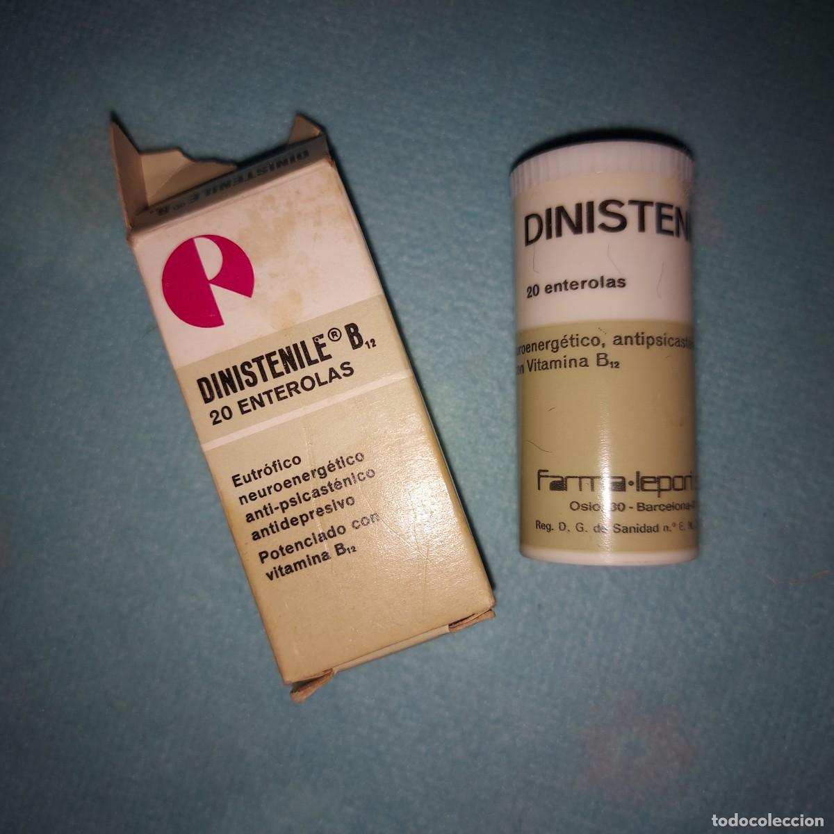 Antig&uuml;edades: MEDICAMENTO ANTIGUO DE FARMACIA, DINISTENILE, ENTEROLAS, ANTIDEPRESIVO