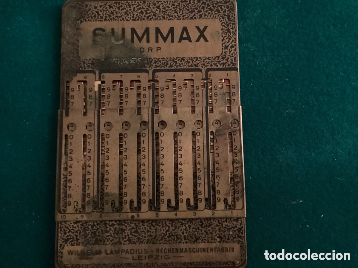 Antig&uuml;edades: &Aacute;baco de ranuras Summax D.R.P. Wilhelm Lampadius