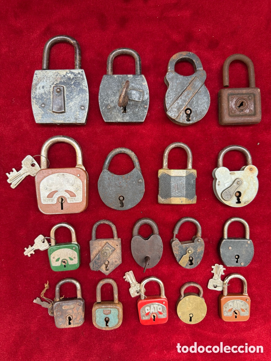 Antig&uuml;edades: Enorme lote de candados antiguos!