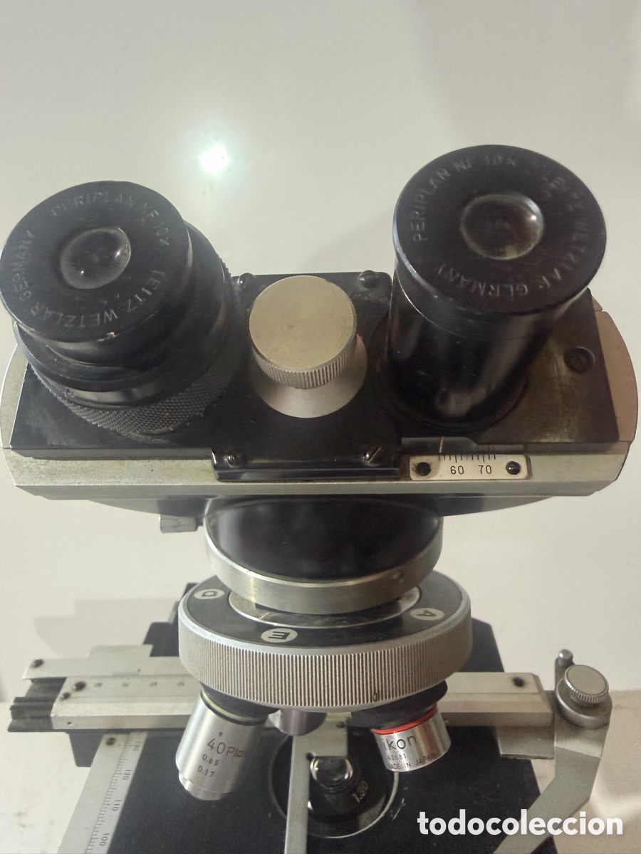 Antig&uuml;edades: Microscopio Nikon Profesional Vintage - Foto 2