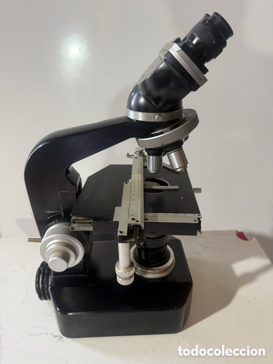 Antig&uuml;edades: Microscopio Nikon Profesional Vintage - Foto 4