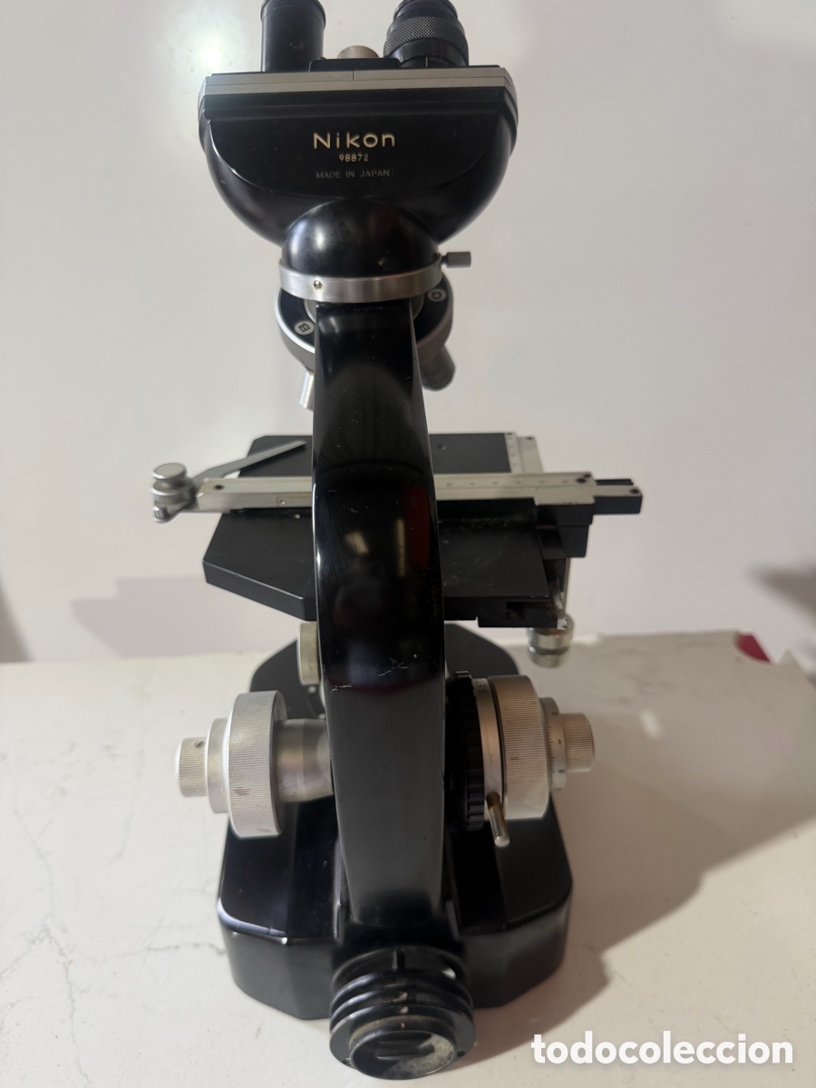 Antig&uuml;edades: Microscopio Nikon Profesional Vintage - Foto 5