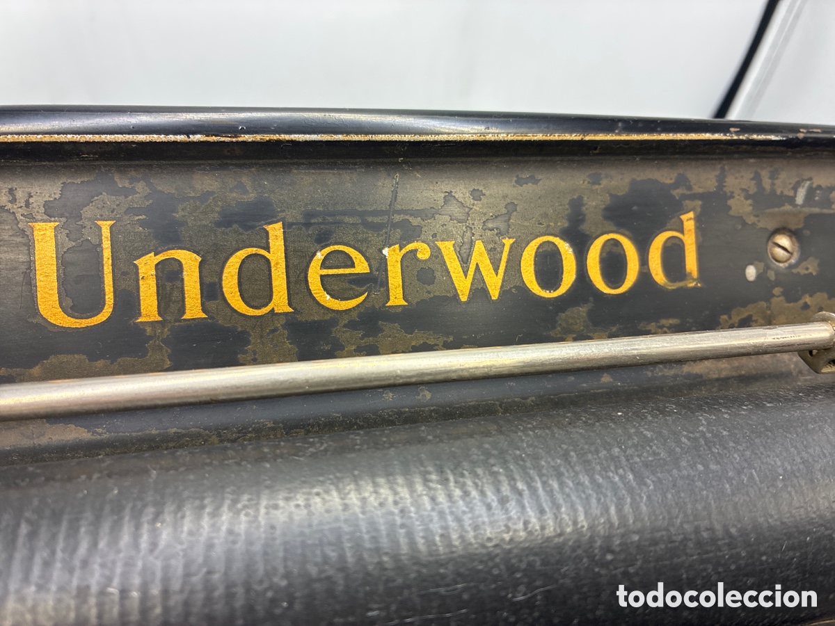 Antig&uuml;edades: M&aacute;quina de escribir Underwood. - Foto 5