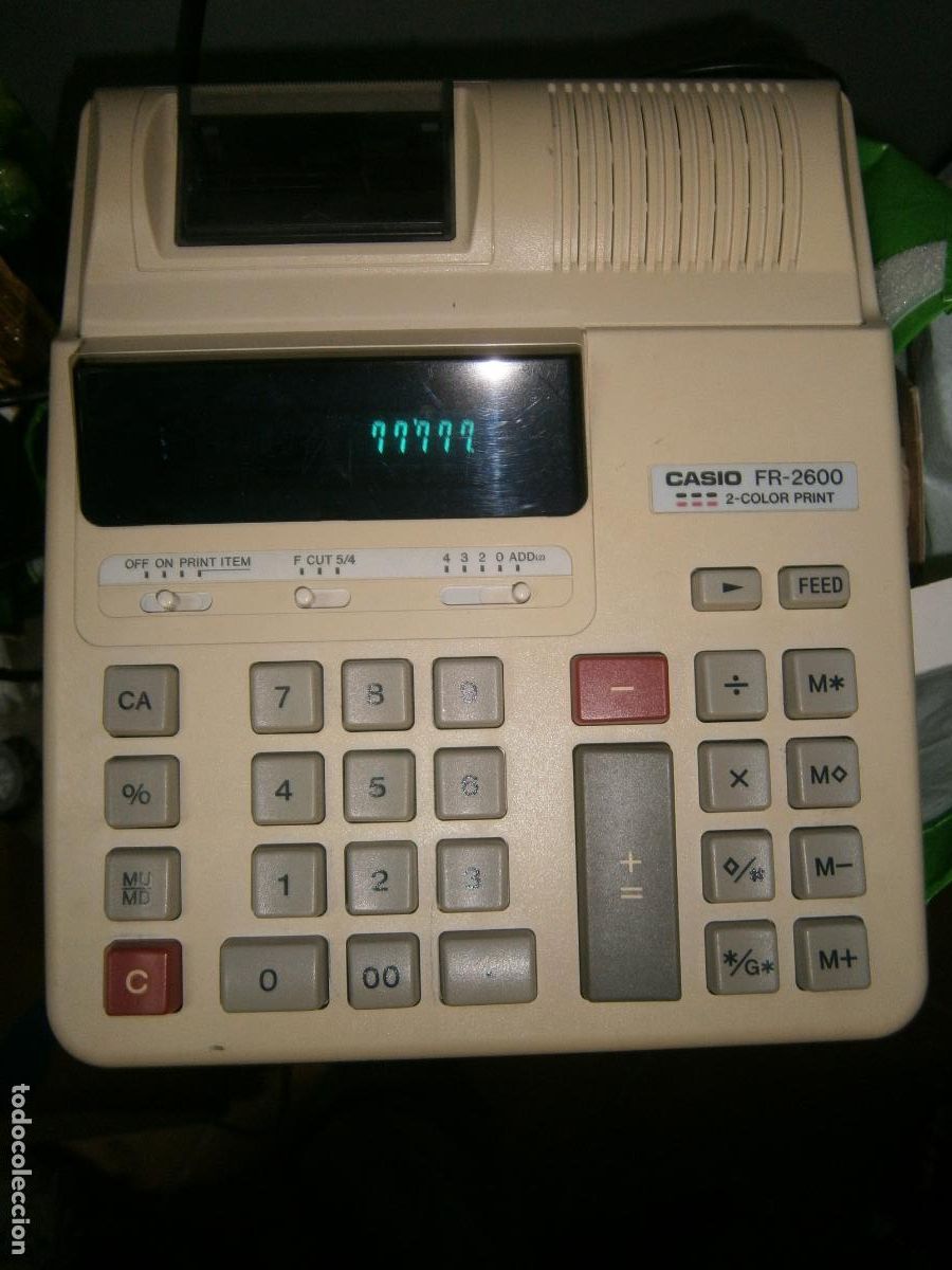 Antig&uuml;edades: ANTIGUA CASIO FR-2600 FUNCIONANDO