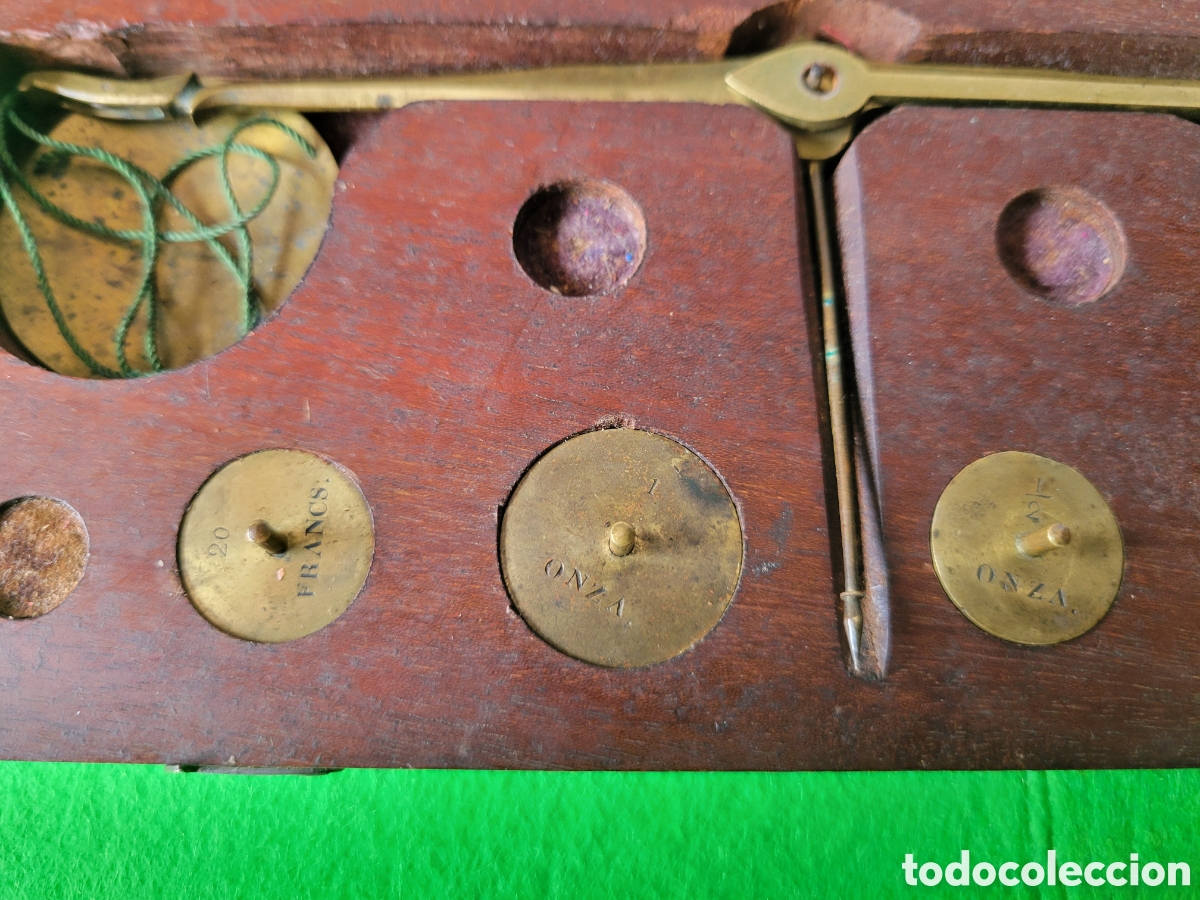 Antig&uuml;edades: PEQUE&Ntilde;A Y ANTIGUA BALANZA INGLESA DE PRECISION - Foto 2