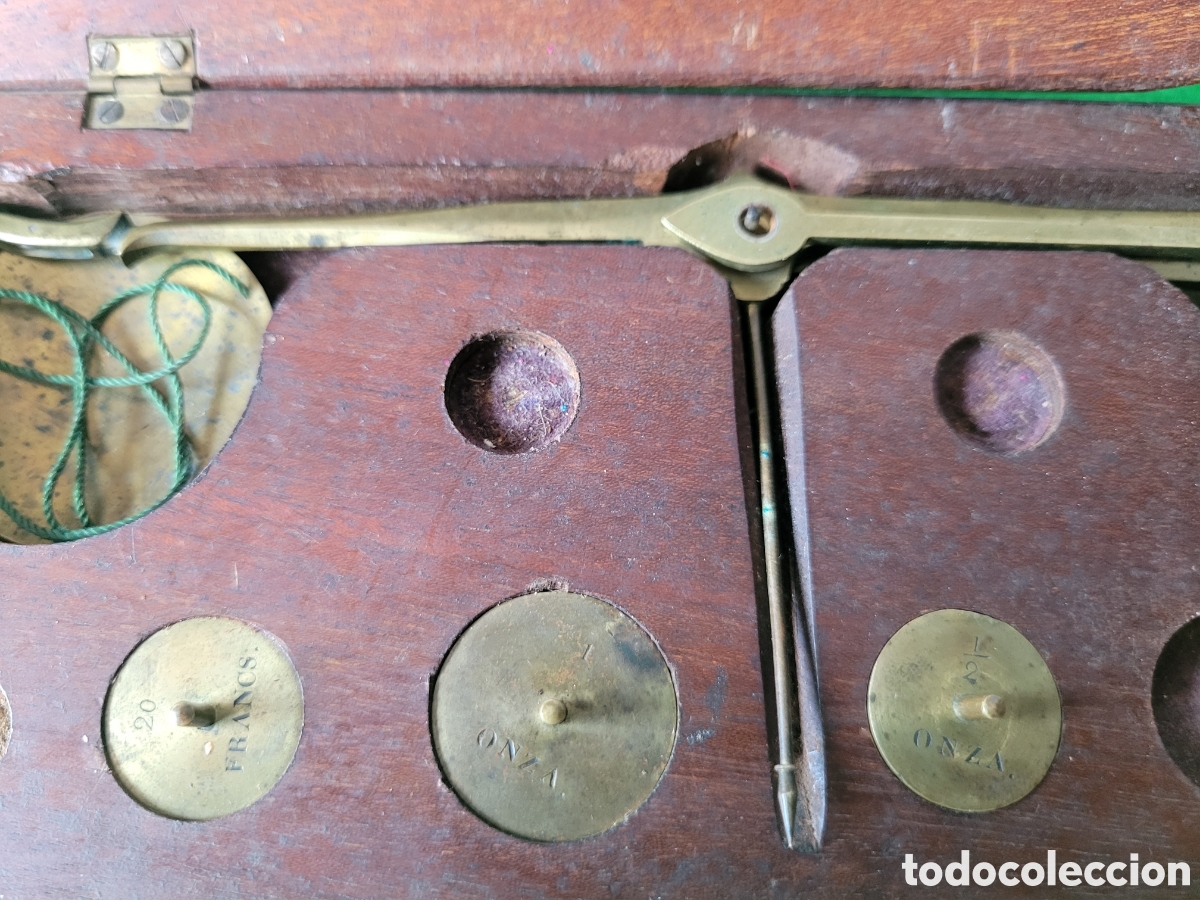 Antig&uuml;edades: PEQUE&Ntilde;A Y ANTIGUA BALANZA INGLESA DE PRECISION - Foto 4