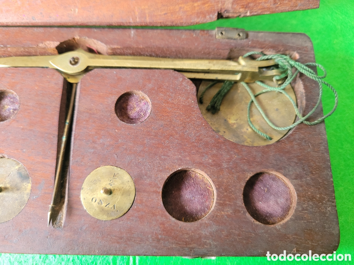 Antig&uuml;edades: PEQUE&Ntilde;A Y ANTIGUA BALANZA INGLESA DE PRECISION - Foto 5