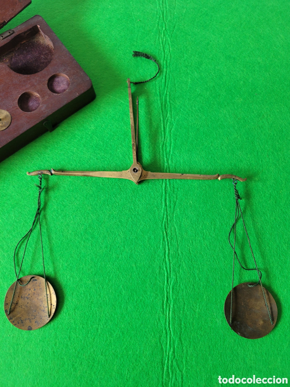 Antig&uuml;edades: PEQUE&Ntilde;A Y ANTIGUA BALANZA INGLESA DE PRECISION - Foto 6