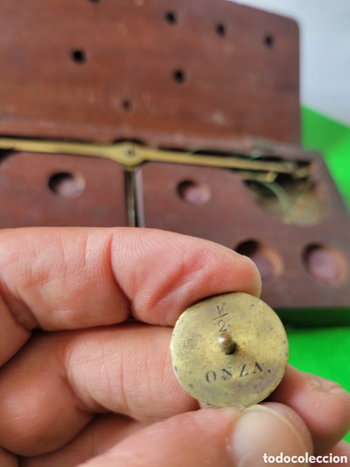 Antig&uuml;edades: PEQUE&Ntilde;A Y ANTIGUA BALANZA INGLESA DE PRECISION - Foto 17