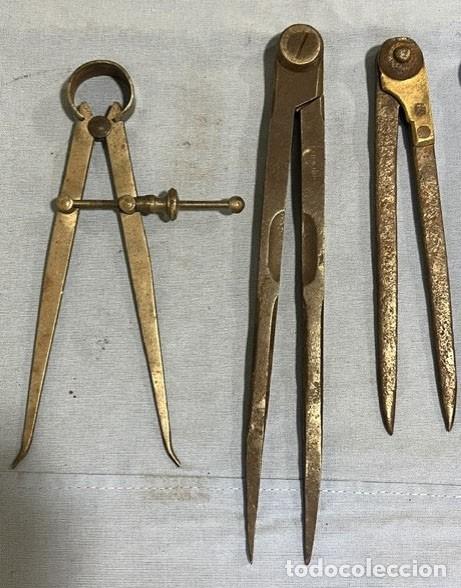 Antig&uuml;edades: Lote de 7 compases diferentes usos - Foto 2