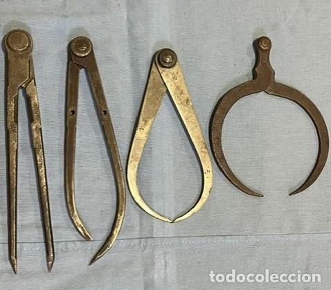 Antig&uuml;edades: Lote de 7 compases diferentes usos - Foto 3