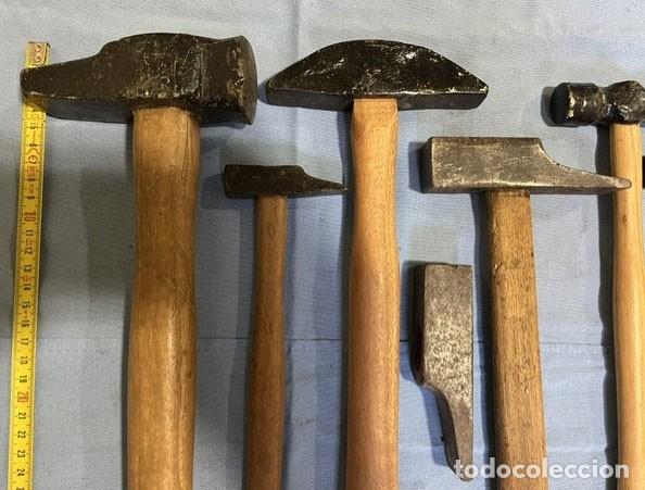 Antig&uuml;edades: Lote de 11 martillos diferentes - Foto 2