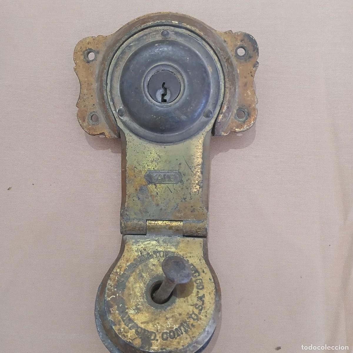 Antig&uuml;edades: Cerradura antigua marca yale