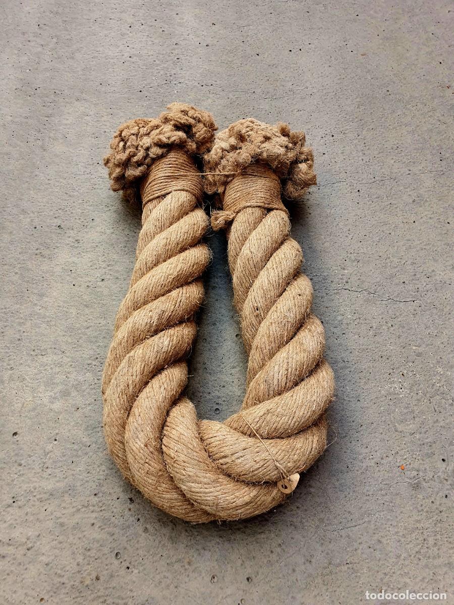 Antig&uuml;edades: Antigua muestra de maroma, 10cm. de grosor.