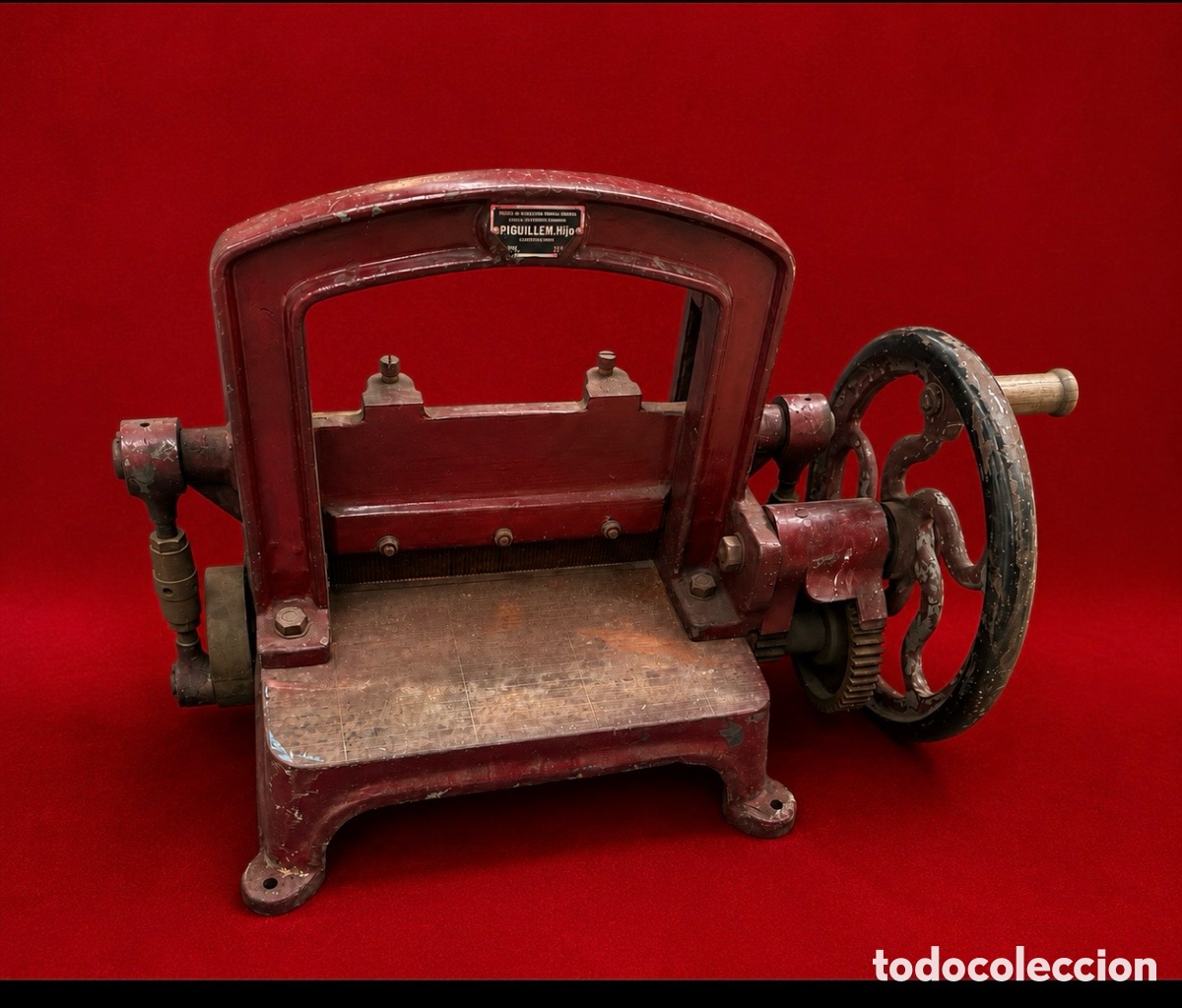 Antig&uuml;edades: Antigua y preciosa Guillotina manual de imprenta!RECOGIDA LOCAL!!!