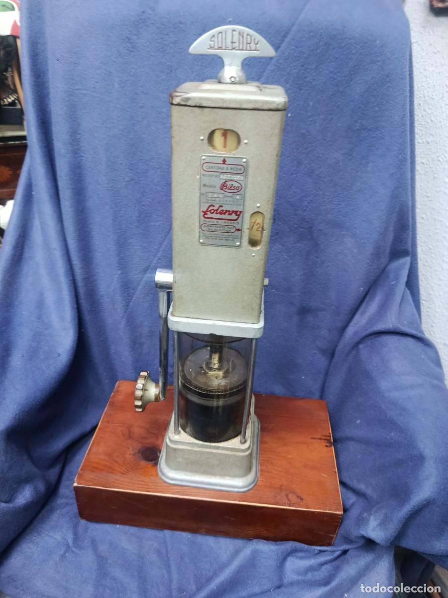 Antig&uuml;edades: Expendedor de aceite Solenry, funciona.A&ntilde;os 40. - Foto 8