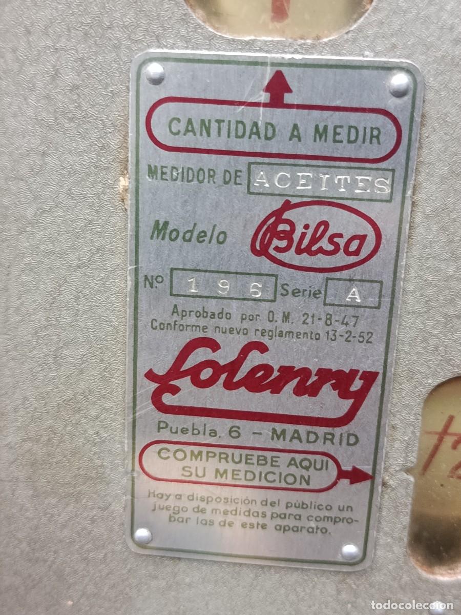 Antig&uuml;edades: Expendedor de aceite Solenry, funciona.A&ntilde;os 40. - Foto 9