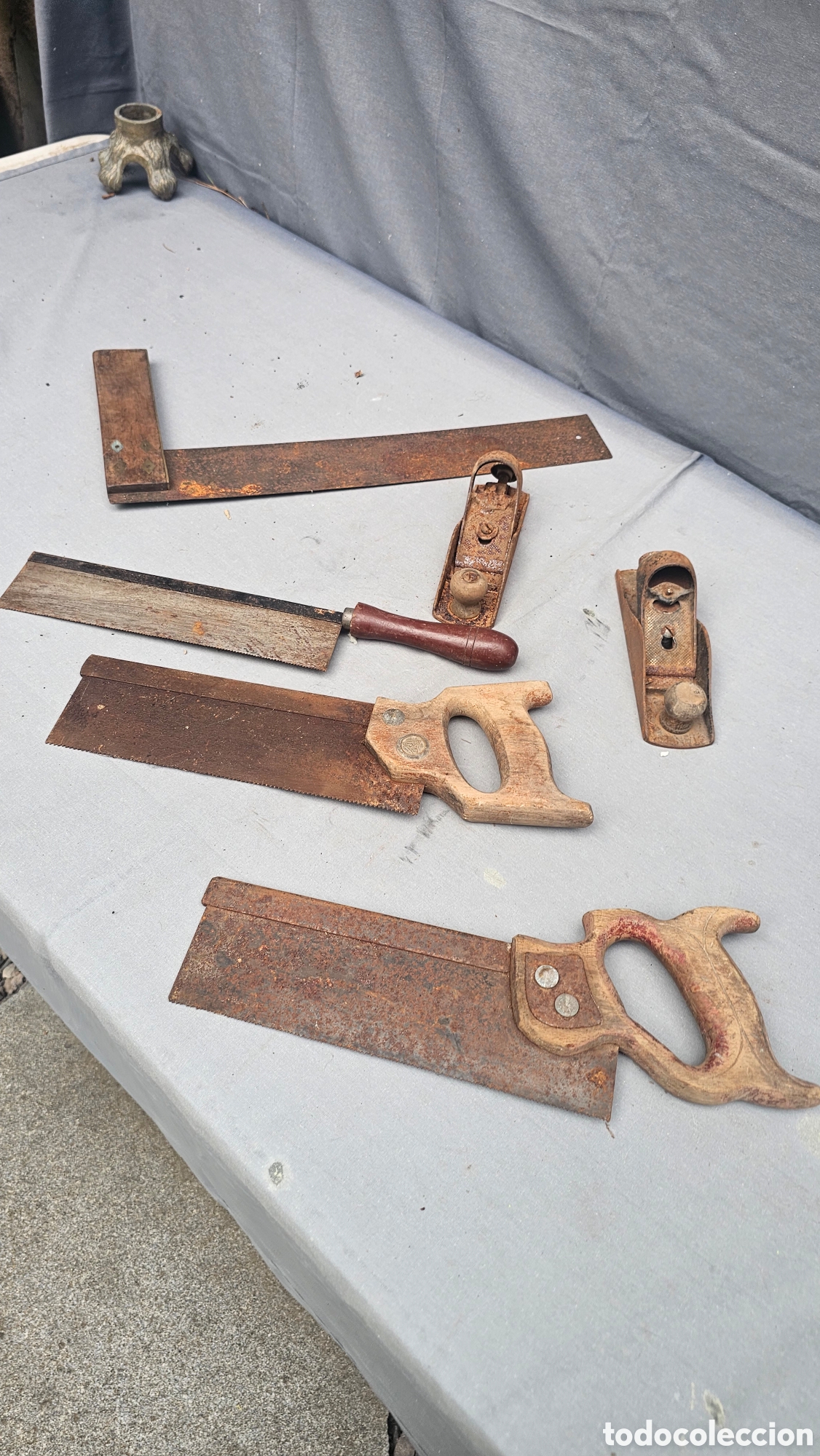 Antig&uuml;edades: Lote de herramientas antiguas de carpintero