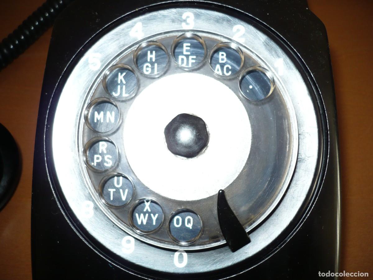 Tel&eacute;fonos: Antiguo tel&eacute;fono negro , impecable - Foto 4