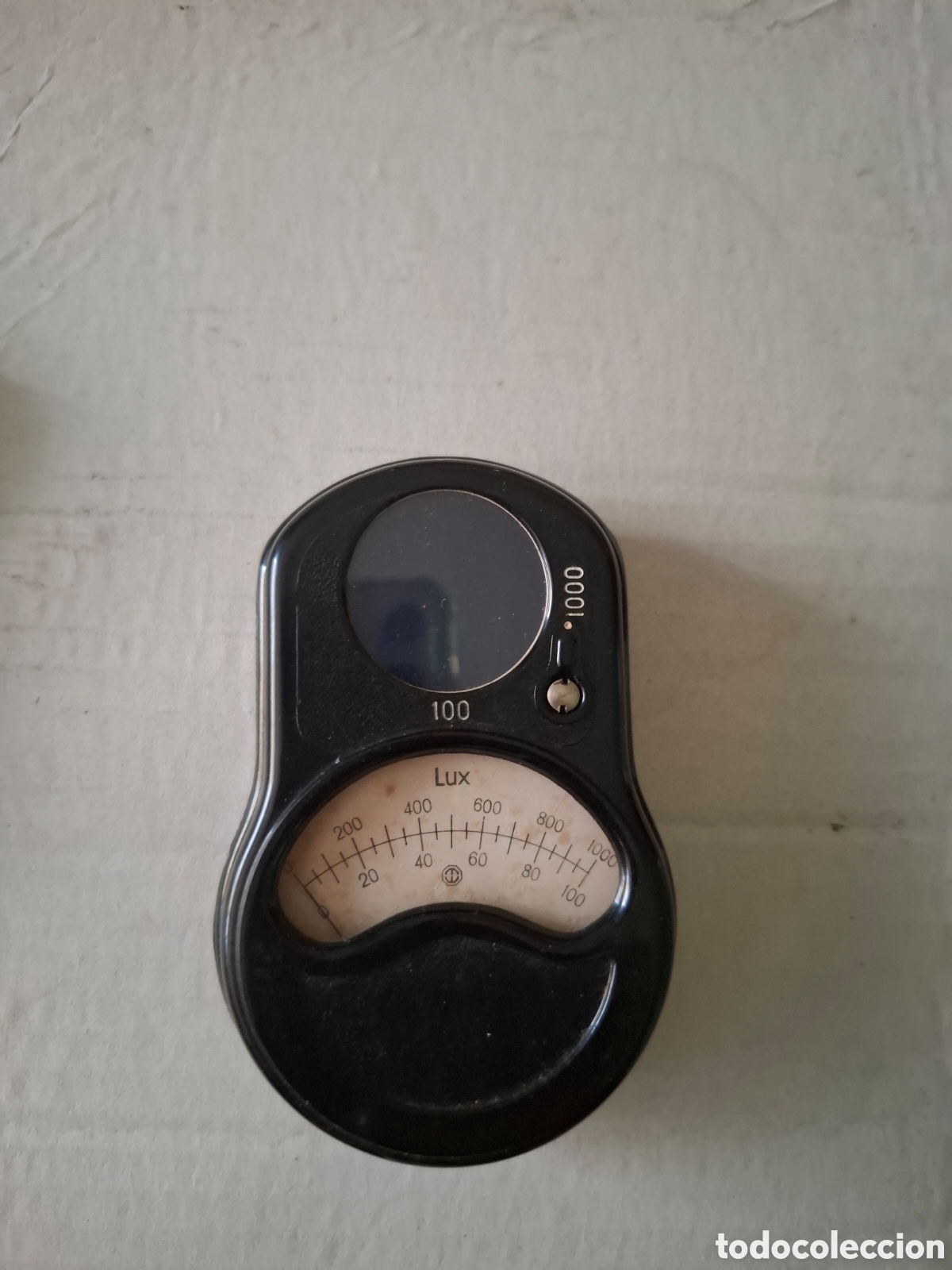 Antig&uuml;edades: Antiguo Lux&oacute;metro / Fot&oacute;metro Vintage de Baquelita con Funda de Cuero (A&ntilde;os 50)