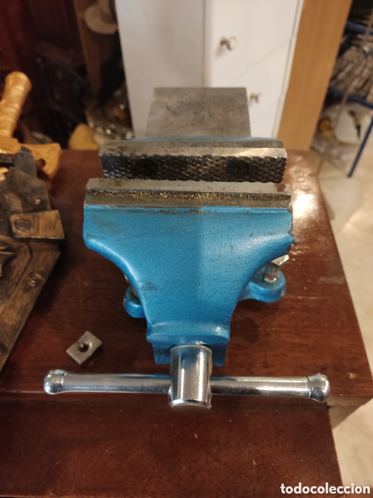 Antig&uuml;edades: Tornillo de banco ( 8 kg ) - Foto 2