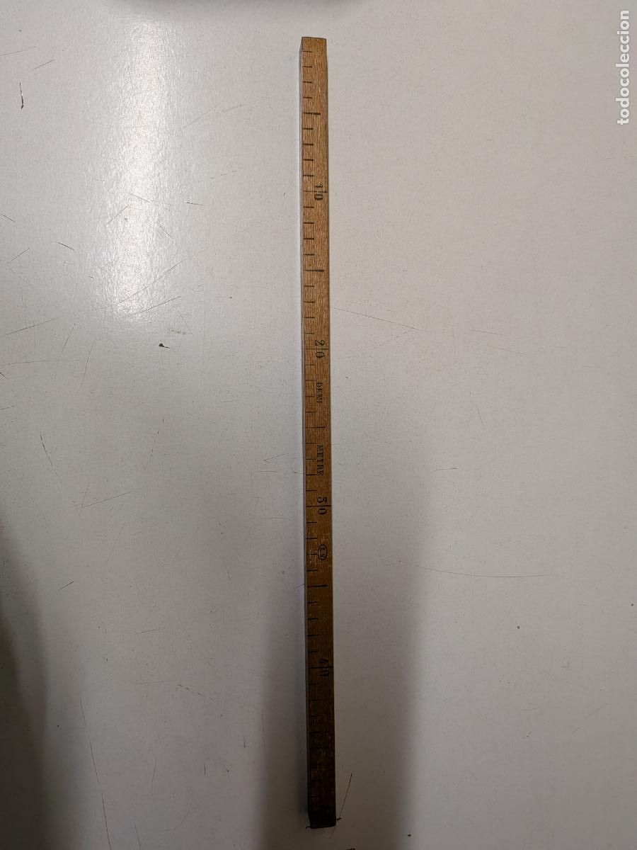 Antig&uuml;edades: ANTIGUA REGLA DE SASTRE 50CM
