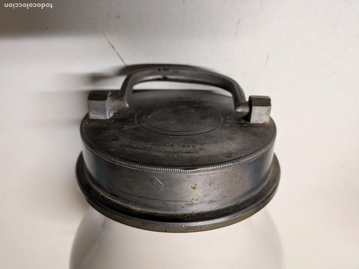 Antig&uuml;edades: ANTIGUO TARRO PORCELANA Y TAPA ESTA&Ntilde;O USO EN FARMACIA