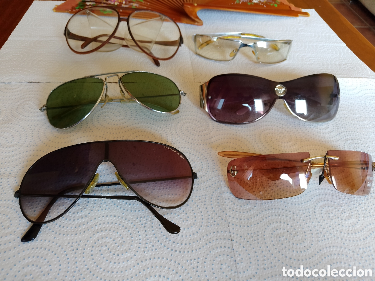 Antig&uuml;edades: Lote de 6 gafas de sol vintage y2k retro