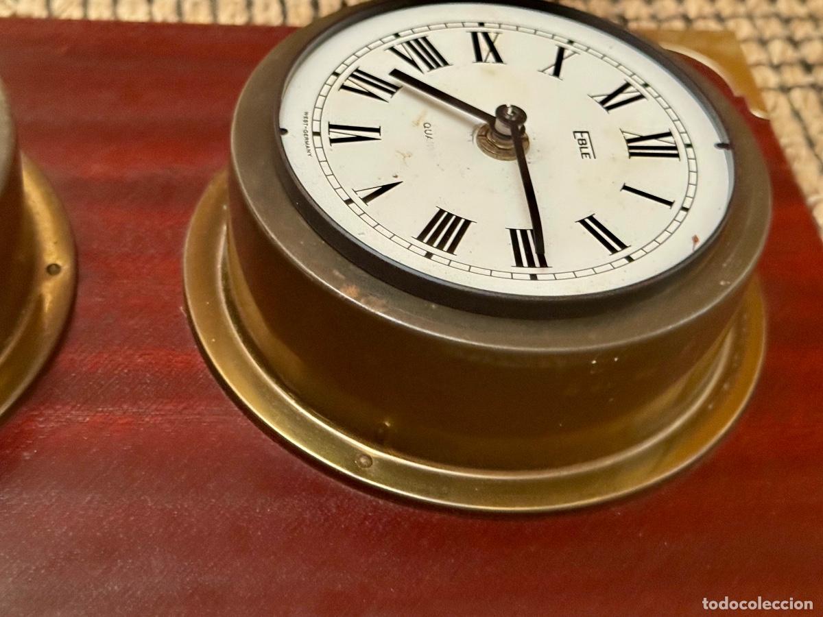 Antig&uuml;edades: RELOJ Y BAROMETRO N&Aacute;UTICO -BARCO , HANSEATIC - Foto 6