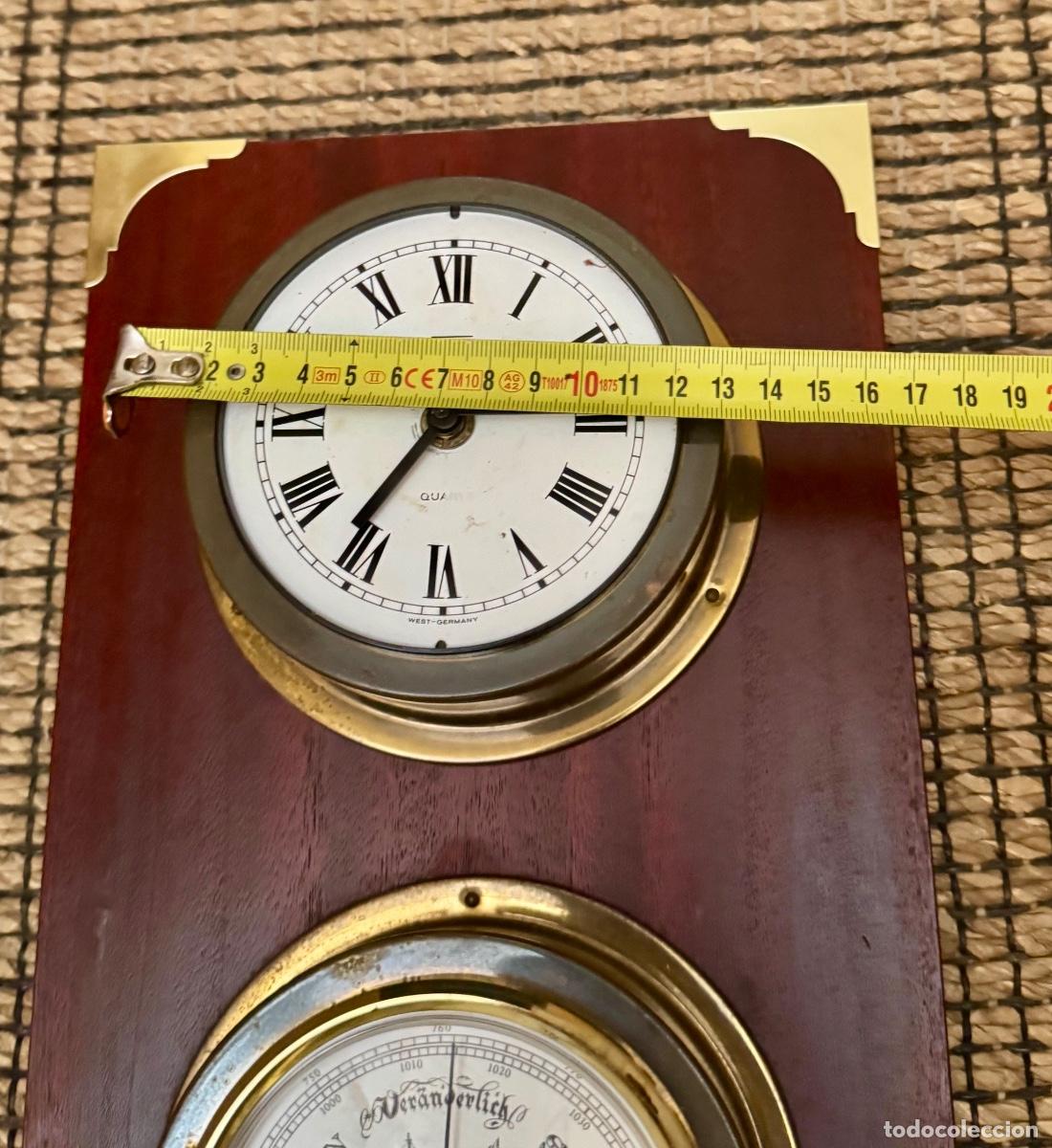 Antig&uuml;edades: RELOJ Y BAROMETRO N&Aacute;UTICO -BARCO , HANSEATIC - Foto 13