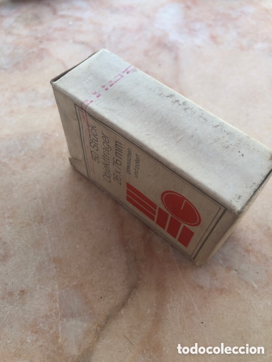 Antig&uuml;edades: 50 porta objetos microscopio - Foto 2